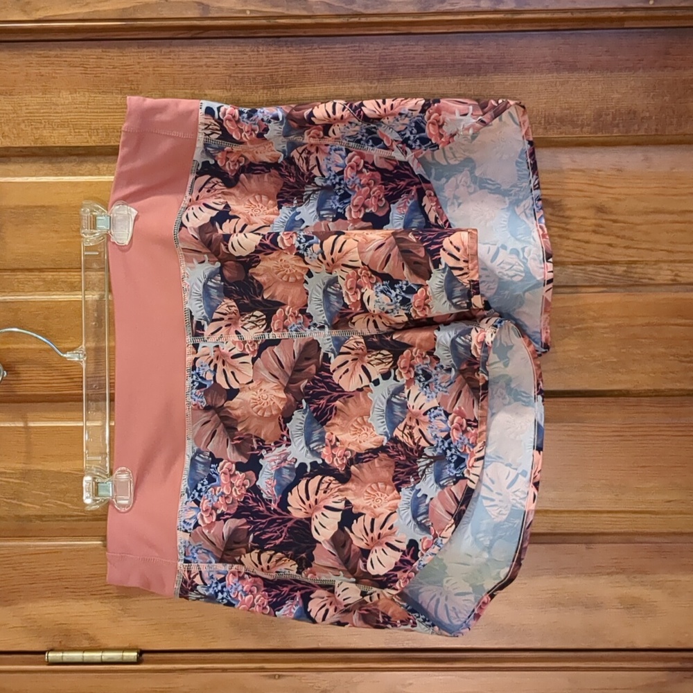 Reel Legends Coral and Blue Performance Shorts